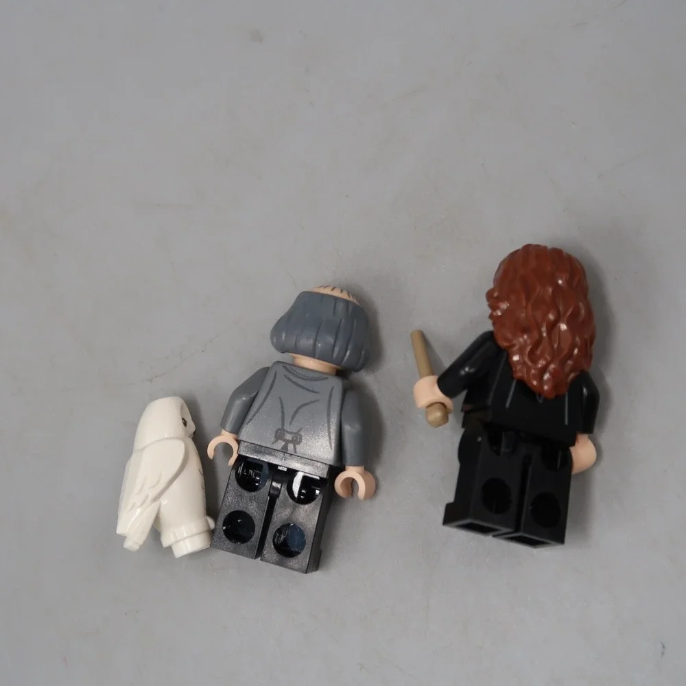 LEGO Minifigure Argus Filch  & Hermine Harry Potter Pet White Owl lot